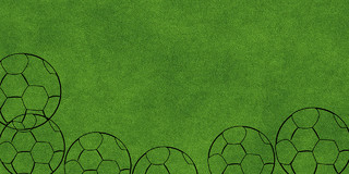 扁平简约大气足球场地绿地展板背景